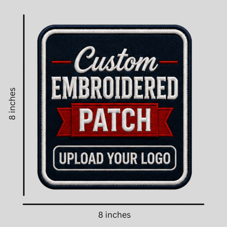 Custom Iron-On Embroidered Patches – 8inches