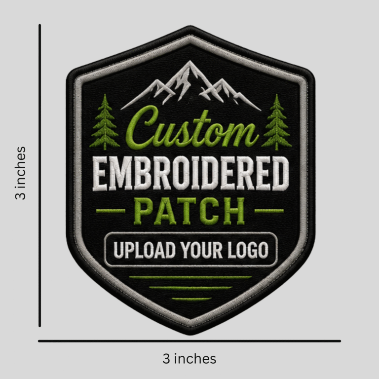 Custom Iron-On Embroidered Patches – 3 inches