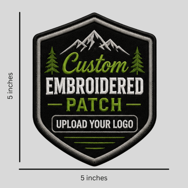 Custom Iron-On Embroidered Patches – 5inches