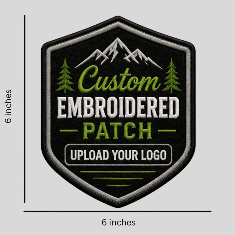 Custom Iron-On Embroidered Patches – 6 inches
