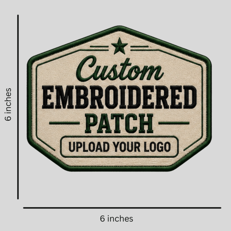 Custom Iron-On Embroidered Patches – 6 inches