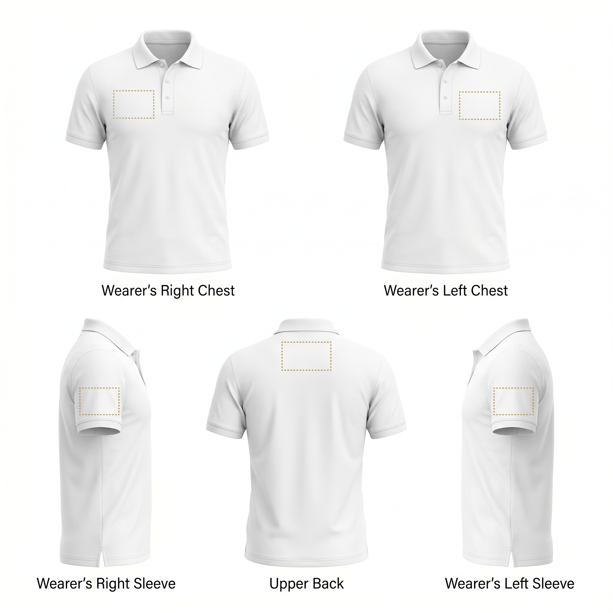 Customized Men's Polo T-Shirts
