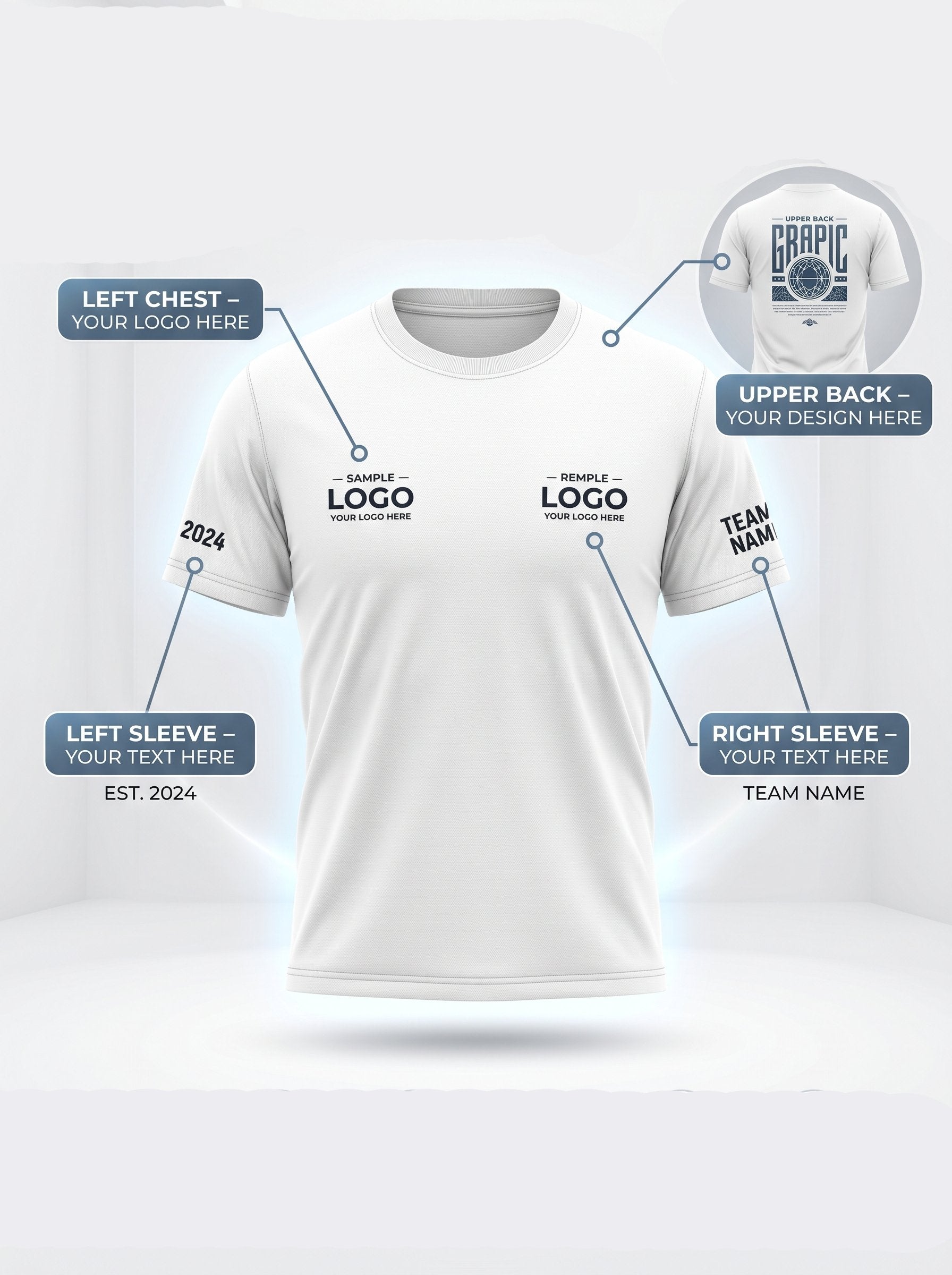 Customized Mens Round Neck T- Shirts