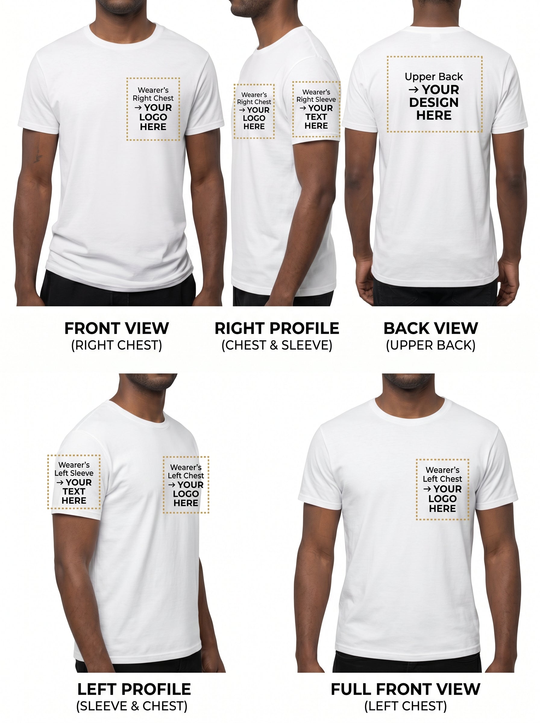 Customized Mens Round Neck T- Shirts