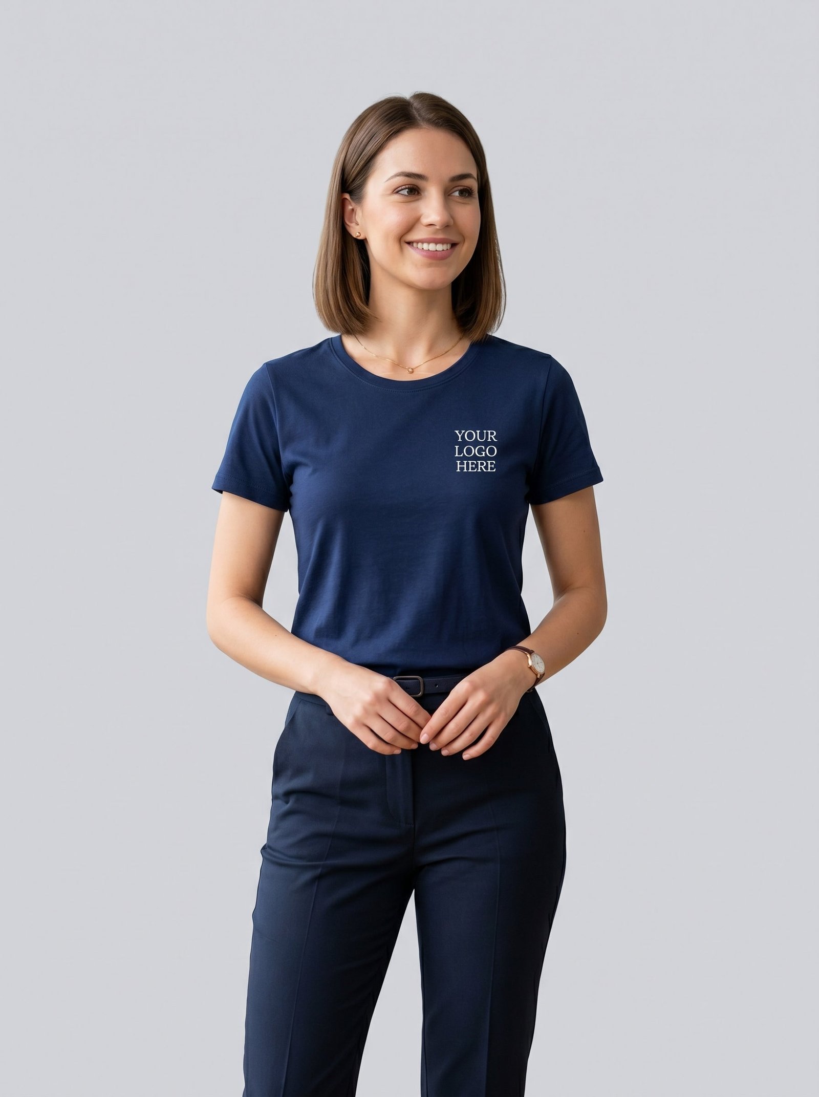 Customized Womens Round Neck Tshirts