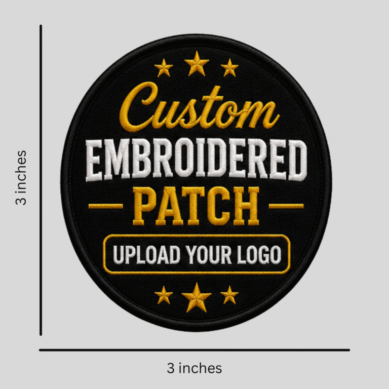 Custom Iron-On Embroidered Patches - 3 inches