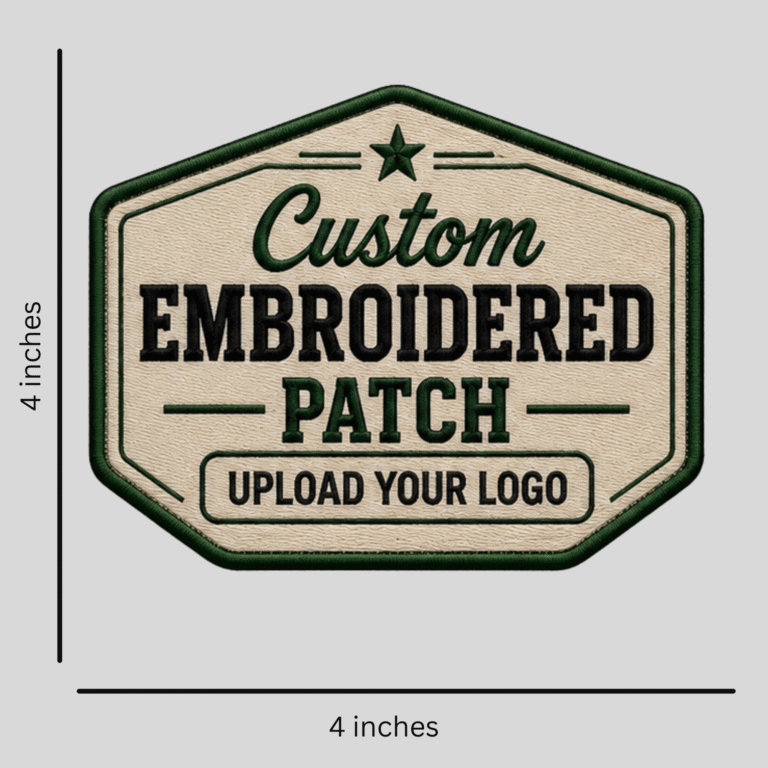 Custom Iron-On Embroidered Patches – 4 inches