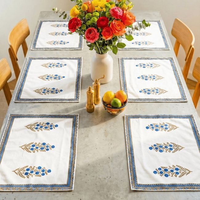 Neel Baagh Dining Placemats (Set of 6)